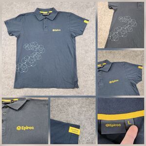 Epiroc Mens L Large Employee Staff Uniform Company Polo Short Sleeve T Shirt